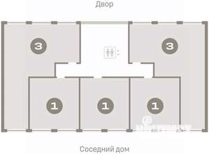 1-к квартира, вторичка, 46м2, 4/7 этаж