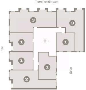 1-к квартира, вторичка, 51м2, 6/9 этаж
