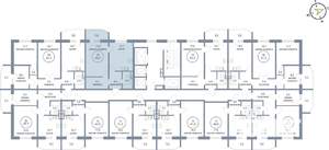 1-к квартира, вторичка, 53м2, 23/25 этаж
