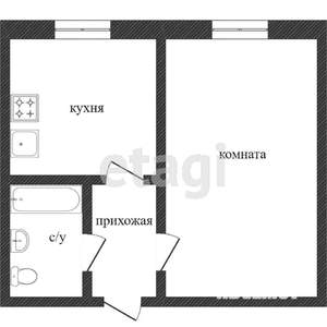 1-к квартира, вторичка, 31м2, 3/9 этаж