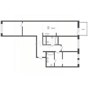 3-к квартира, вторичка, 105м2, 3/7 этаж