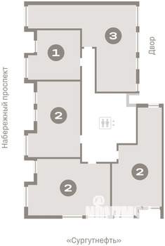 3-к квартира, вторичка, 92м2, 3/9 этаж