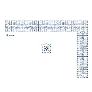 2-к квартира, вторичка, 58м2, 17/17 этаж