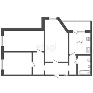 3-к квартира, вторичка, 64м2, 7/10 этаж