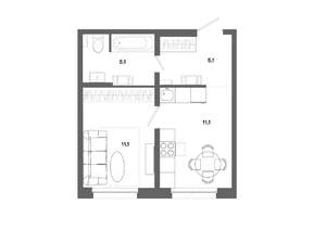 1-к квартира, вторичка, 32м2, 4/19 этаж