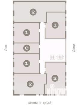 2-к квартира, вторичка, 69м2, 3/15 этаж