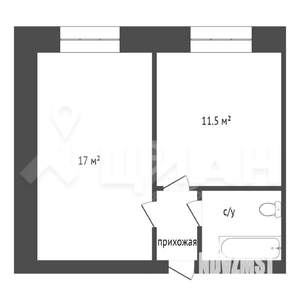 2-к квартира, вторичка, 34м2, 5/9 этаж