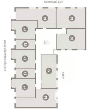 2-к квартира, вторичка, 67м2, 5/7 этаж