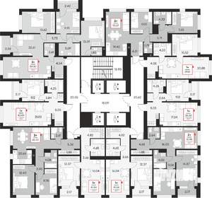 2-к квартира, вторичка, 58м2, 12/21 этаж