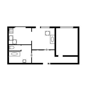 2-к квартира, вторичка, 60м2, 1/5 этаж