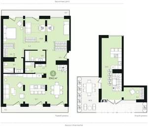 4-к квартира, сданный дом, 228м2, 8/9 этаж