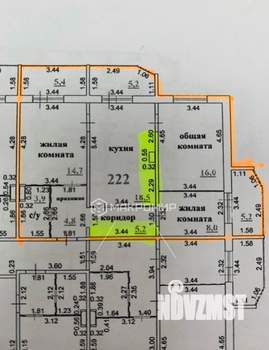3-к квартира, вторичка, 71м2, 24/25 этаж