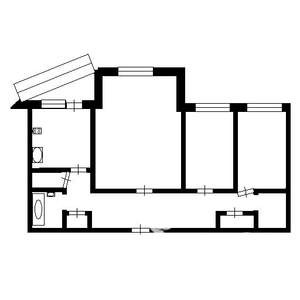 3-к квартира, вторичка, 77м2, 1/5 этаж