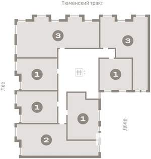 1-к квартира, вторичка, 51м2, 2/17 этаж