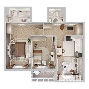 2-к квартира, вторичка, 73м2, 7/22 этаж