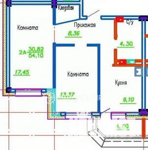 2-к квартира, вторичка, 55м2, 10/16 этаж