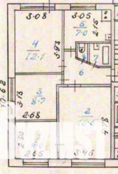 4-к квартира, вторичка, 59м2, 1/5 этаж