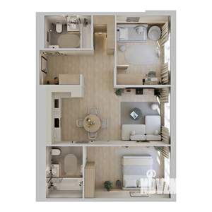 2-к квартира, вторичка, 61м2, 6/9 этаж