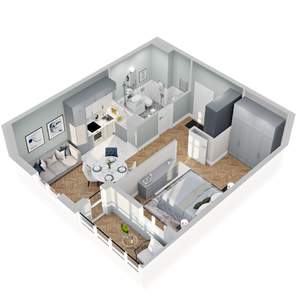 1-к квартира, вторичка, 45м2, 10/22 этаж