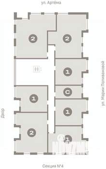 2-к квартира, вторичка, 81м2, 13/17 этаж