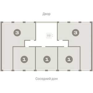 3-к квартира, вторичка, 82м2, 2/7 этаж