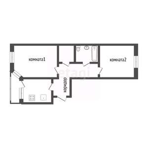 2-к квартира, вторичка, 65м2, 2/10 этаж