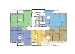 1-к квартира, вторичка, 46м2, 9/22 этаж