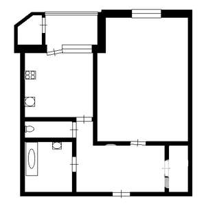 1-к квартира, вторичка, 42м2, 9/9 этаж