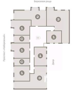 3-к квартира, вторичка, 86м2, 6/9 этаж