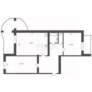 2-к квартира, вторичка, 86м2, 3/10 этаж