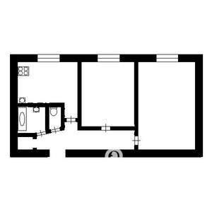 2-к квартира, вторичка, 40м2, 4/5 этаж