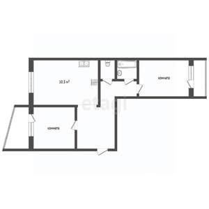 2-к квартира, вторичка, 55м2, 7/9 этаж