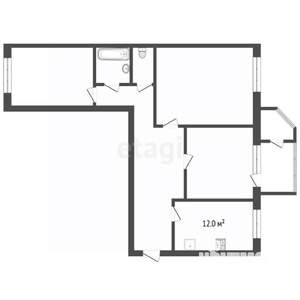 3-к квартира, вторичка, 87м2, 3/9 этаж