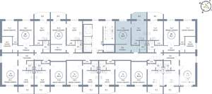 1-к квартира, вторичка, 53м2, 12/25 этаж