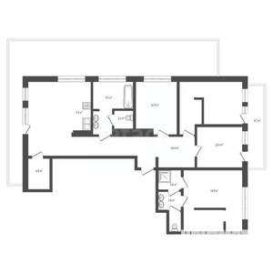 4-к квартира, вторичка, 186м2, 10/17 этаж