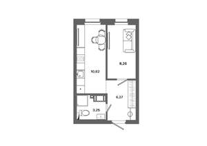 1-к квартира, вторичка, 29м2, 16/19 этаж