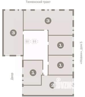 1-к квартира, вторичка, 55м2, 3/17 этаж