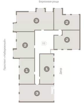 1-к квартира, вторичка, 129м2, 7/9 этаж