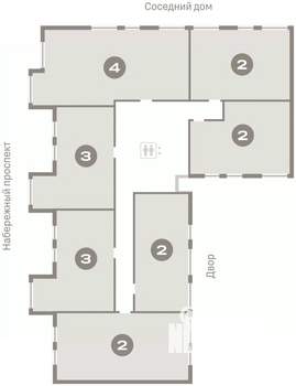 2-к квартира, вторичка, 141м2, 7/9 этаж