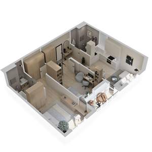 2-к квартира, вторичка, 67м2, 3/23 этаж