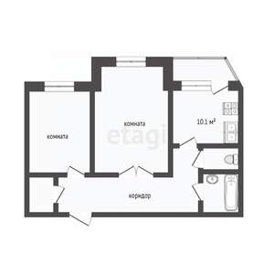 2-к квартира, вторичка, 60м2, 4/9 этаж