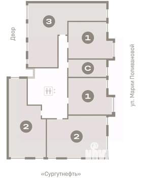 1-к квартира, вторичка, 49м2, 3/9 этаж