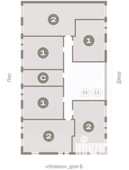 2-к квартира, вторичка, 85м2, 4/17 этаж