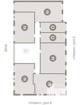 2-к квартира, вторичка, 80м2, 4/8 этаж