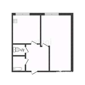 1-к квартира, вторичка, 40м2, 2/5 этаж