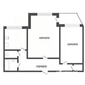 2-к квартира, вторичка, 62м2, 2/5 этаж