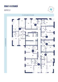 3-к квартира, вторичка, 91м2, 13/16 этаж