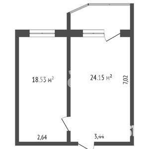 1-к квартира, вторичка, 48м2, 5/17 этаж