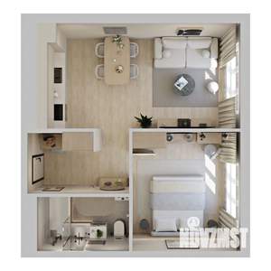 1-к квартира, вторичка, 38м2, 7/9 этаж