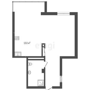 1-к квартира, вторичка, 53м2, 12/21 этаж